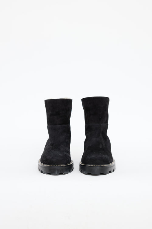 Jimmy Choo Suede Lined Ankle Boot