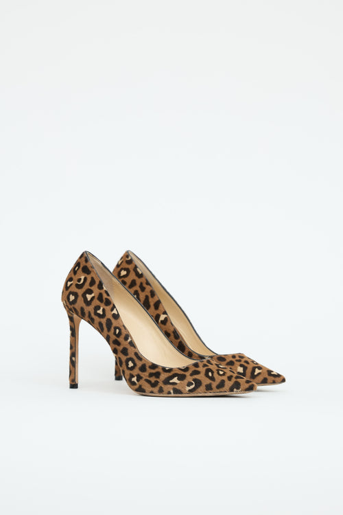 Jimmy Choo Brown Pattern Pump
