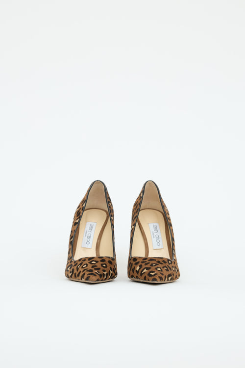 Jimmy Choo Brown Pattern Pump