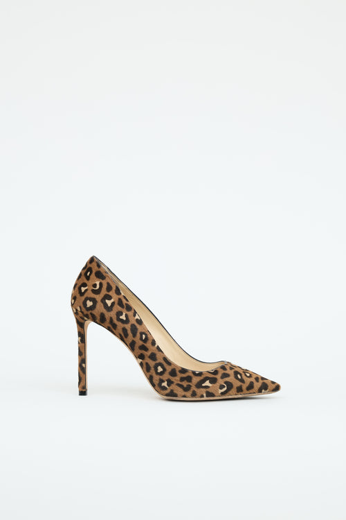 Jimmy Choo Brown Pattern Pump