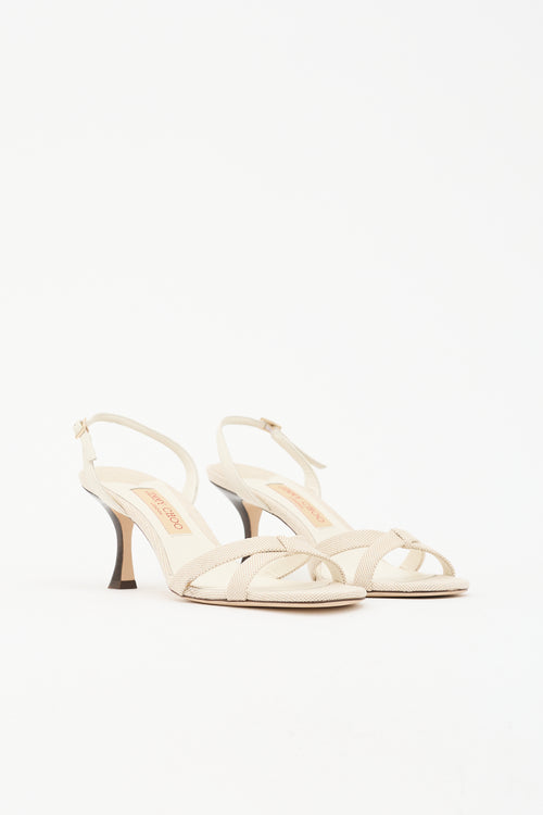 Jimmy Choo Canvas Elsy Slingback Sandal