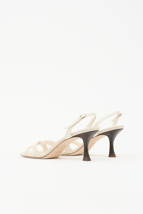 Jimmy Choo Canvas Elsy Slingback Sandal