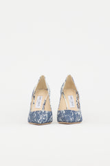 Jimmy Choo Denim Printed Love Pump
