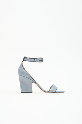 Jimmy Choo Coated Denim Edina Sandal