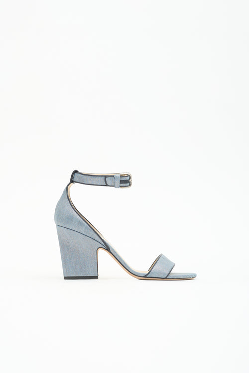 Jimmy Choo Coated Denim Edina Sandal