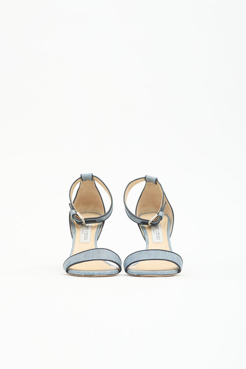 Jimmy Choo Coated Denim Edina Sandal