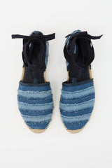 Jimmy Choo Denim Dolphin Espadrille Flat