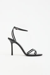 Jimmy Choo Embossed Leather Leo Sandal