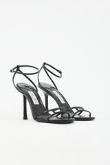 Jimmy Choo Embossed Leather Leo Sandal