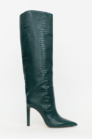 Jimmy Choo Embossed Leather Mavis Boot