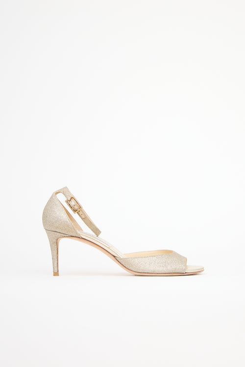 Jimmy Choo Glitter Annie Sandal
