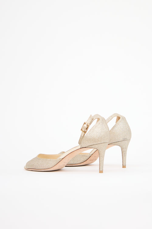 Jimmy Choo Glitter Annie Sandal