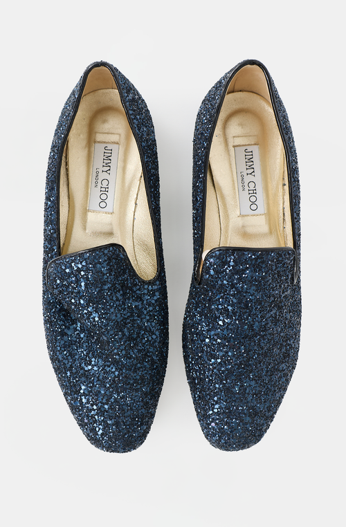 Jimmy Choo Glitter Jaida Loafer
