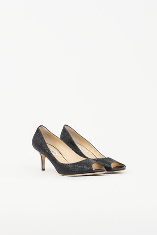 Jimmy Choo Glitter Isabel Pump