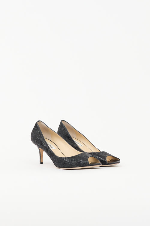 Jimmy Choo Glitter Isabel Pump