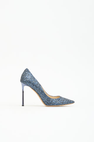Jimmy Choo Glitter Romy 85 Pump
