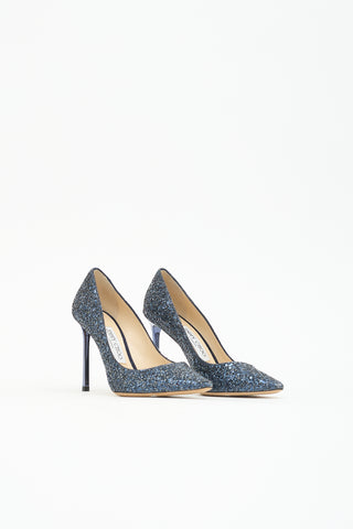 Jimmy Choo Glitter Romy 85 Pump