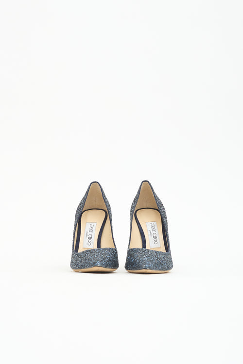 Jimmy Choo Glitter Romy 85 Pump