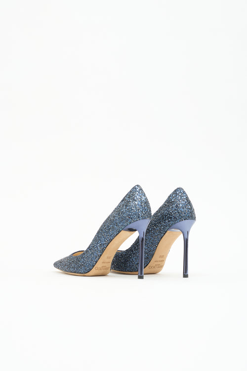 Jimmy Choo Glitter Romy 85 Pump