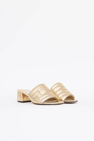 Jimmy Choo Quilted Themis Mule