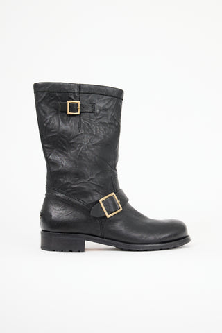 Jimmy Choo Leather Biker II Boot