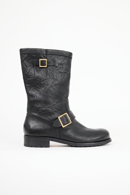 Jimmy Choo Leather Biker II Boot