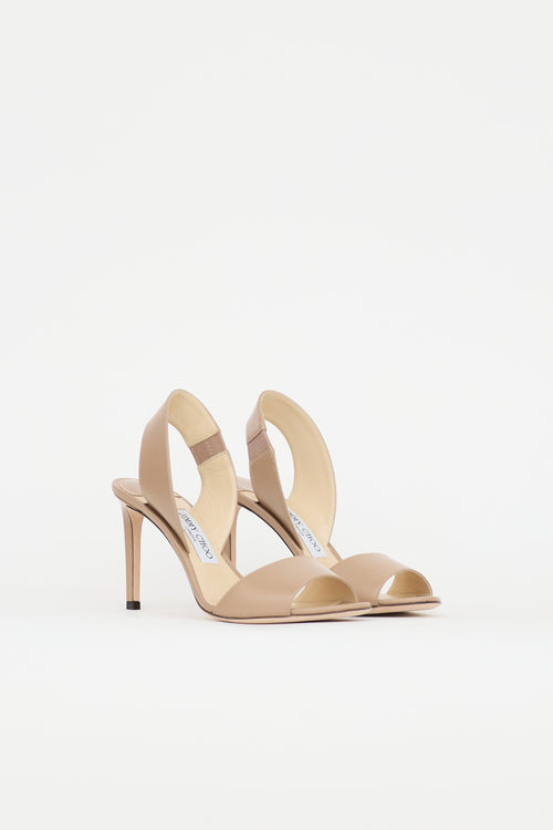 Jimmy Choo Leather Slingback Sandal