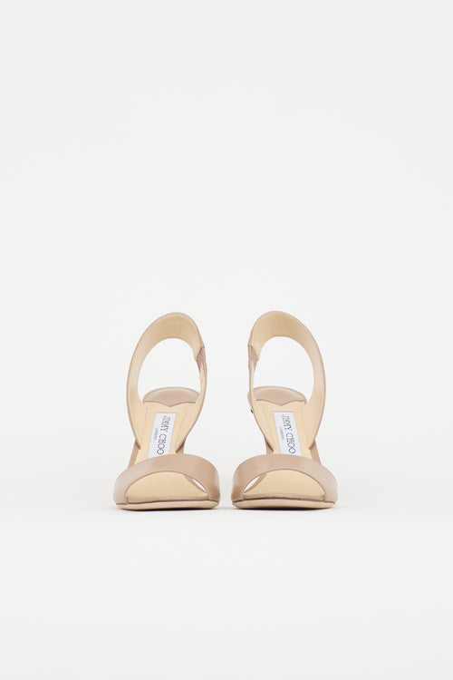 Jimmy Choo Leather Slingback Sandal