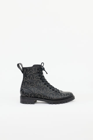 Jimmy Choo Leather Studded Cruz Boot
