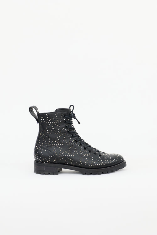 Jimmy Choo Leather Studded Cruz Boot