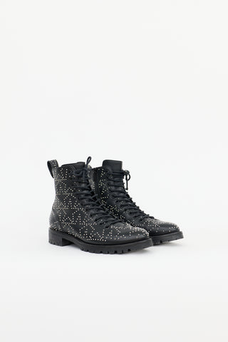 Jimmy Choo Leather Studded Cruz Boot