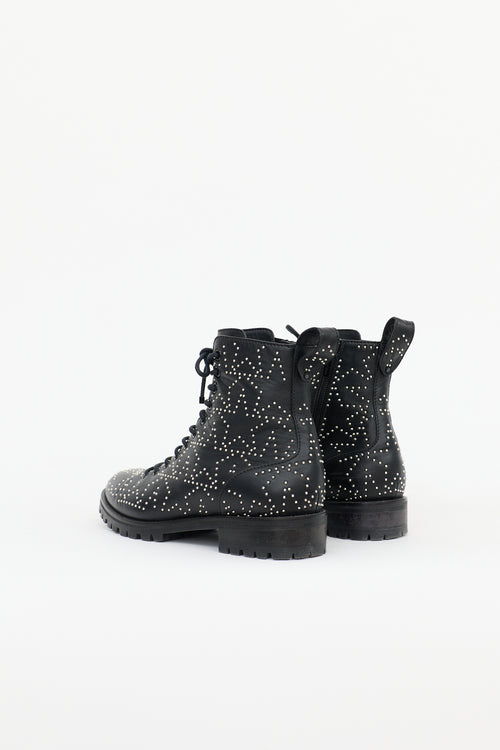 Jimmy Choo Leather Studded Cruz Boot