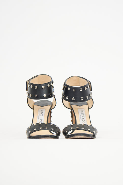 Jimmy Choo Leather Veto Stud  Sandal