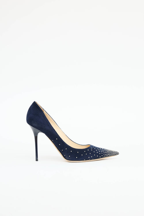 Jimmy Choo Suede Studded  Pump