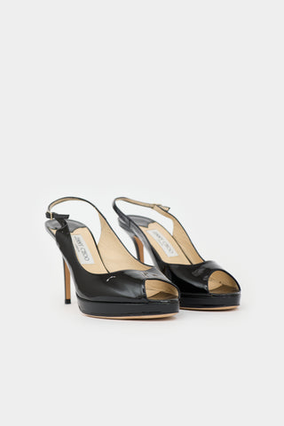 Jimmy Choo Patent Nova Slingback Heel