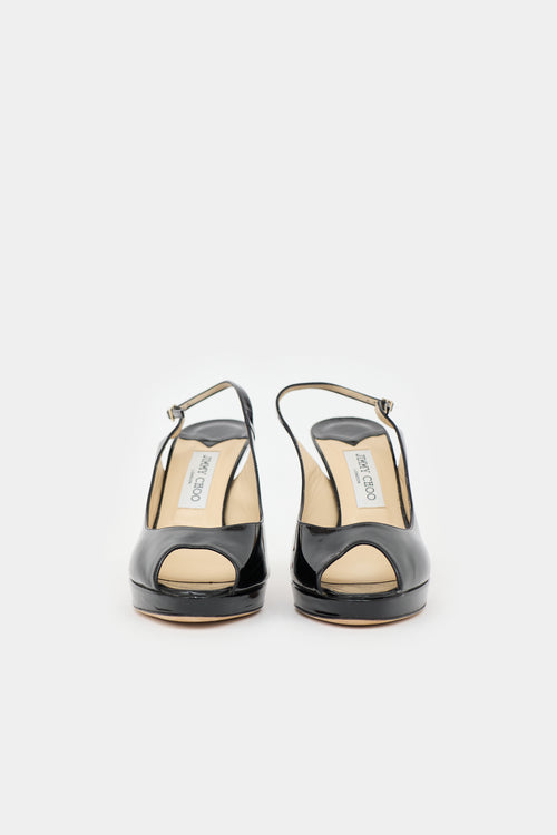 Jimmy Choo Patent Nova Slingback Heel