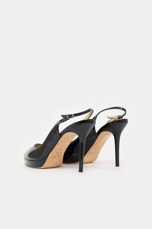 Jimmy Choo Patent Nova Slingback Heel