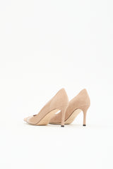 Jimmy Choo Patent & Suede Cass Pump