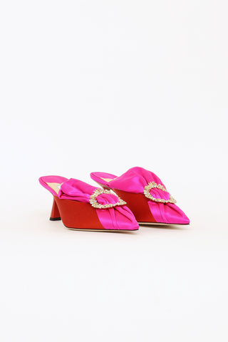 Jimmy Choo Fuchsia & Chilli Lulla 65 Pumps