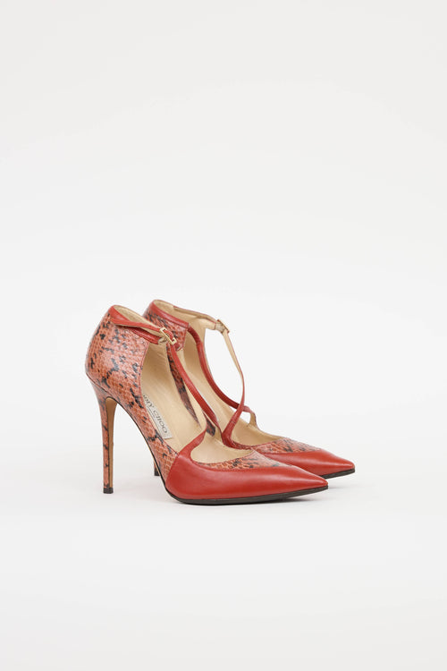 Jimmy Choo Leather Textured Pump