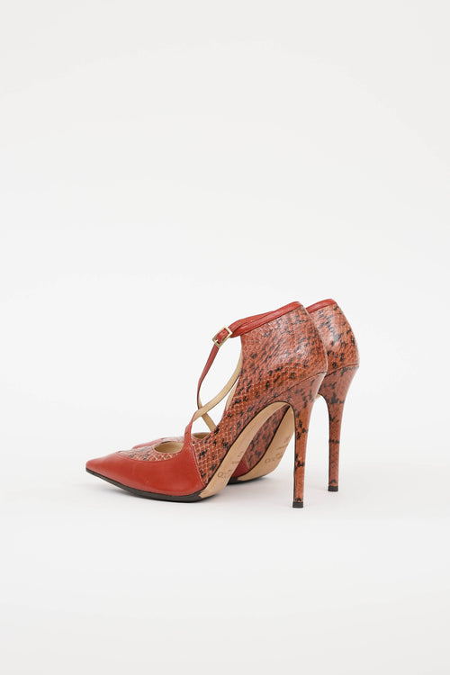 Jimmy Choo Leather Textured Pump