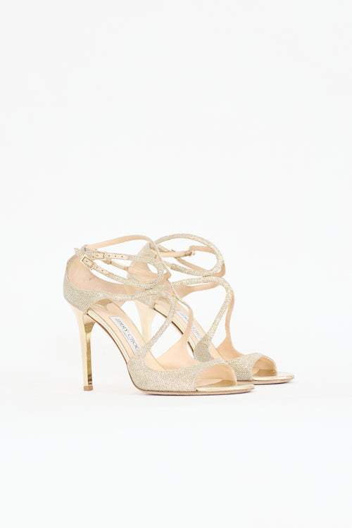 Jimmy Choo Glitter Ivette Sandal