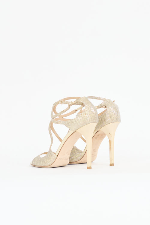 Jimmy Choo Glitter Ivette Sandal