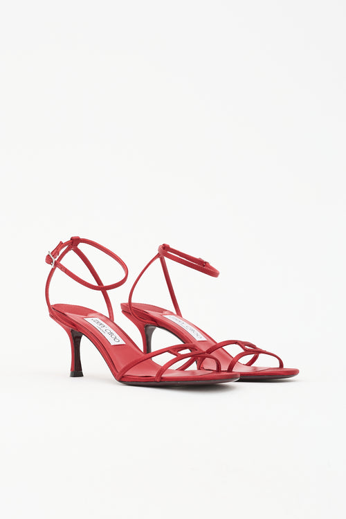 Jimmy Choo Satin 1998 Leo Sandal