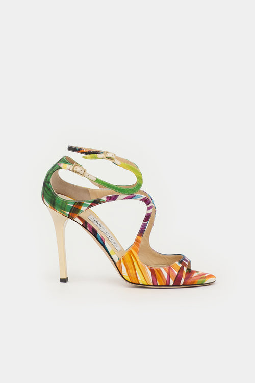 Jimmy Choo Satin Lance Sandal