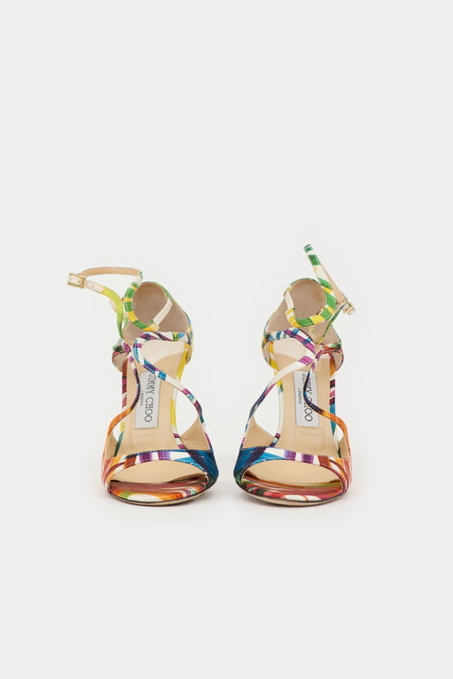 Jimmy Choo Satin Lance Sandal