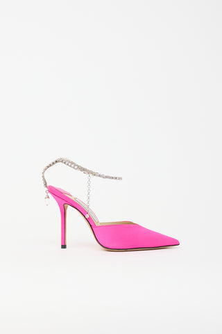 Jimmy Choo Satin Saeda 100 Heel
