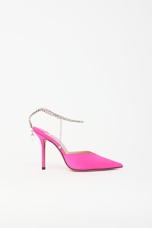 Jimmy Choo Satin Saeda 100 Heel