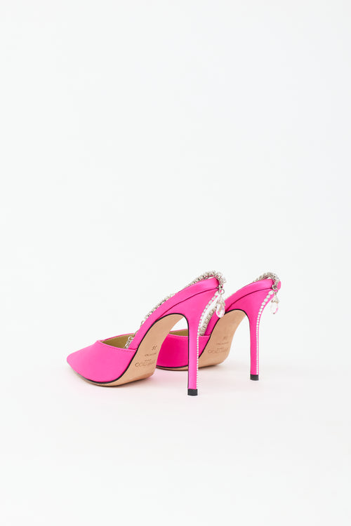 Jimmy Choo Satin Saeda 100 Heel