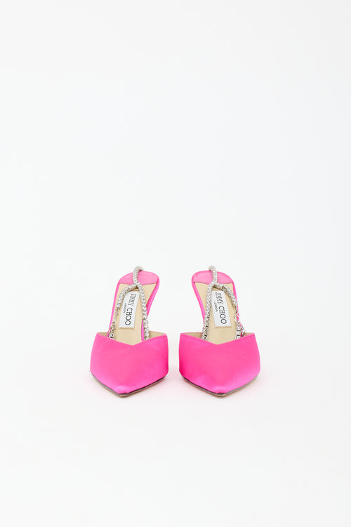 Jimmy Choo Satin Saeda 100 Heel